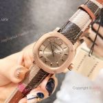 New Style Copy Burberry Lady watch Stainless Steel Gray Face